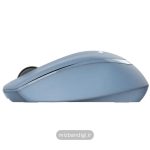 عکس از نمای نیم رخ ماوس بی‌سیم جنیوس مدل NX-7009 رنگ آبی