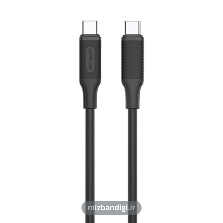 خرید کابل شارژ دو سر تایپ سی (PD) گرین لاین مدل pvc cable 60W